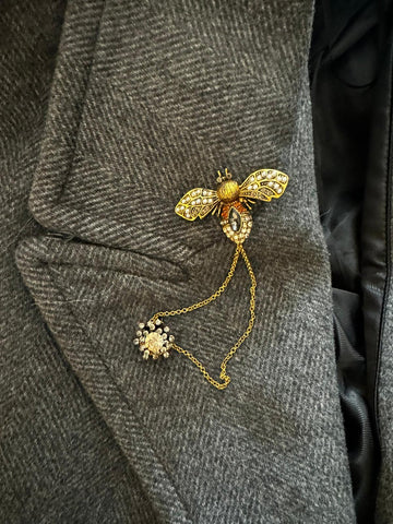 Bee Two Clasp Brooch PRE-ORDER