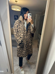 Georgia leopard print coat