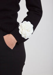 Floral Cuff Sweater