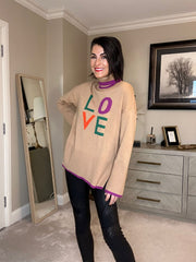 LOVE polo sweater