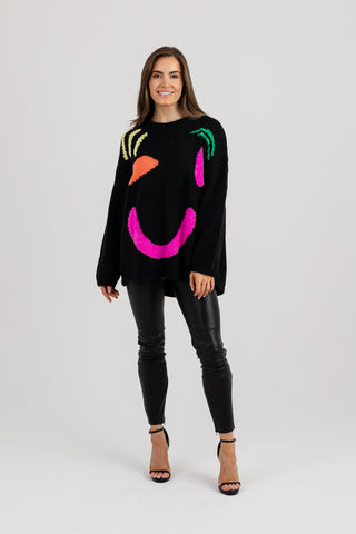 Alexis neon smile sweater