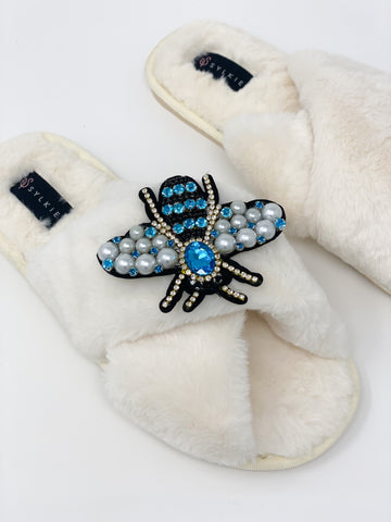 Queen Bee Blue Cross Slipper Cream