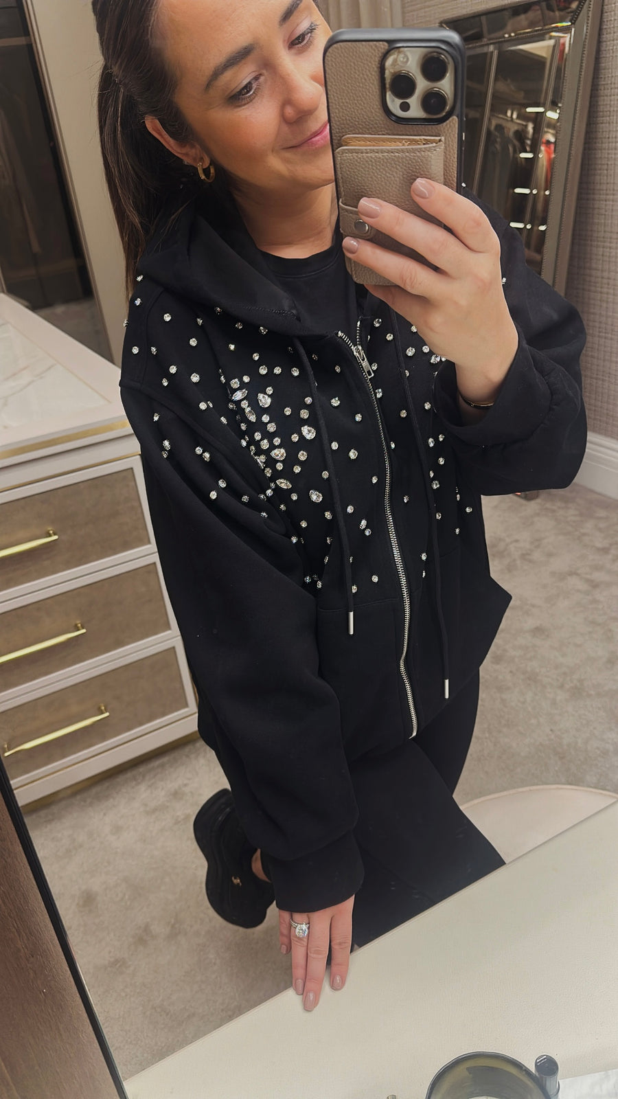 Lele embellished zip up