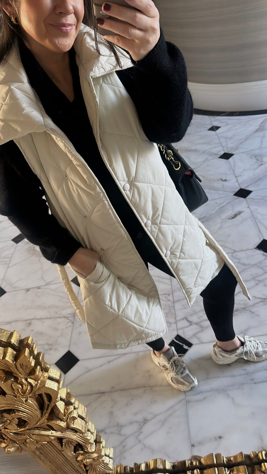 Nadia padded gilet coat