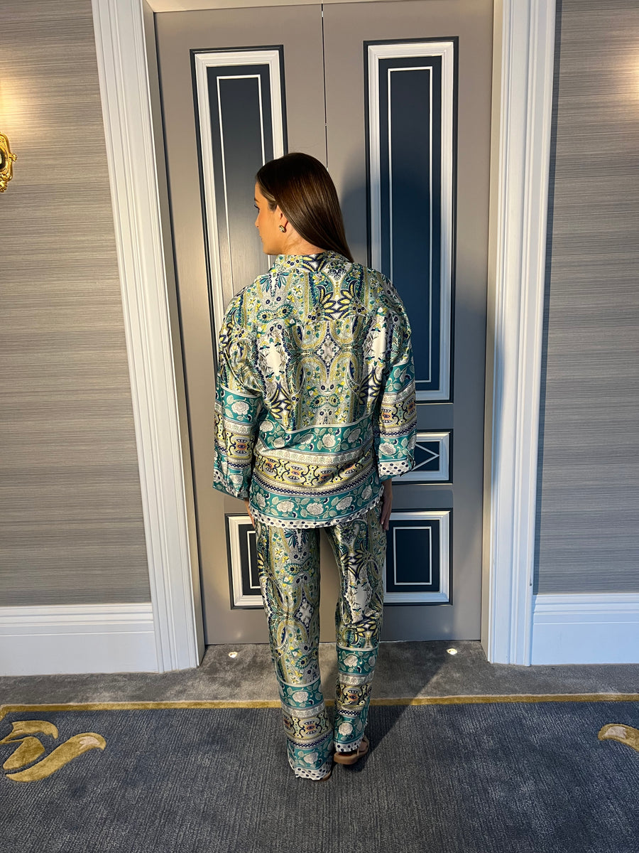 Aire two piece shirt and trouser set