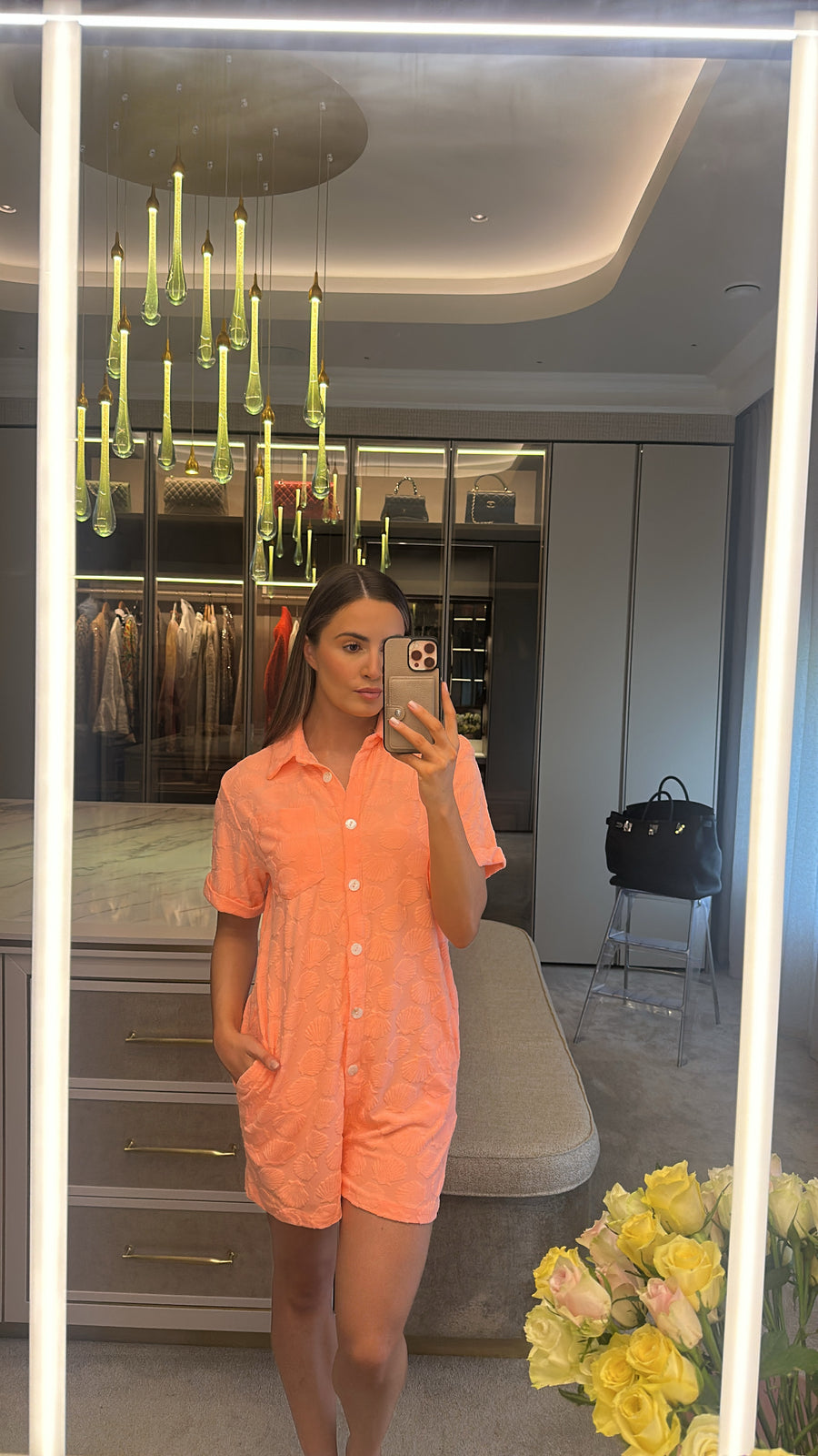 Towelling playsuit
