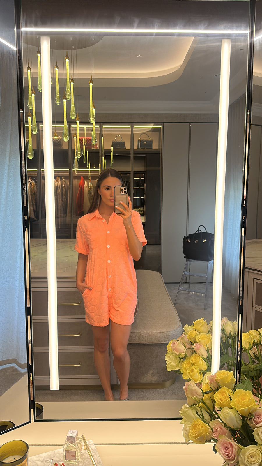 Towelling playsuit